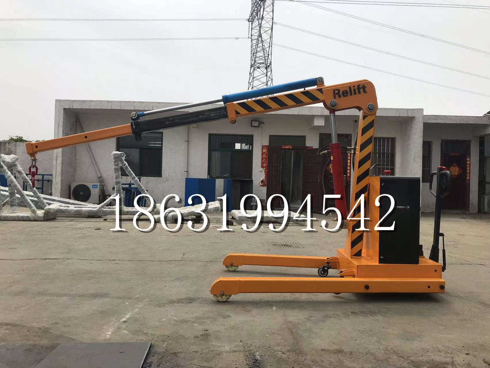 新界久征定做3吨三轮随车吊 农用园林绿化移树吊 平板工程用小吊机